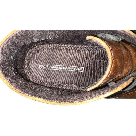 Hawkings McGill Men’s Desert Chukka Boots Size 9 Brown Leather Lace-Up - Picture 8 of 8